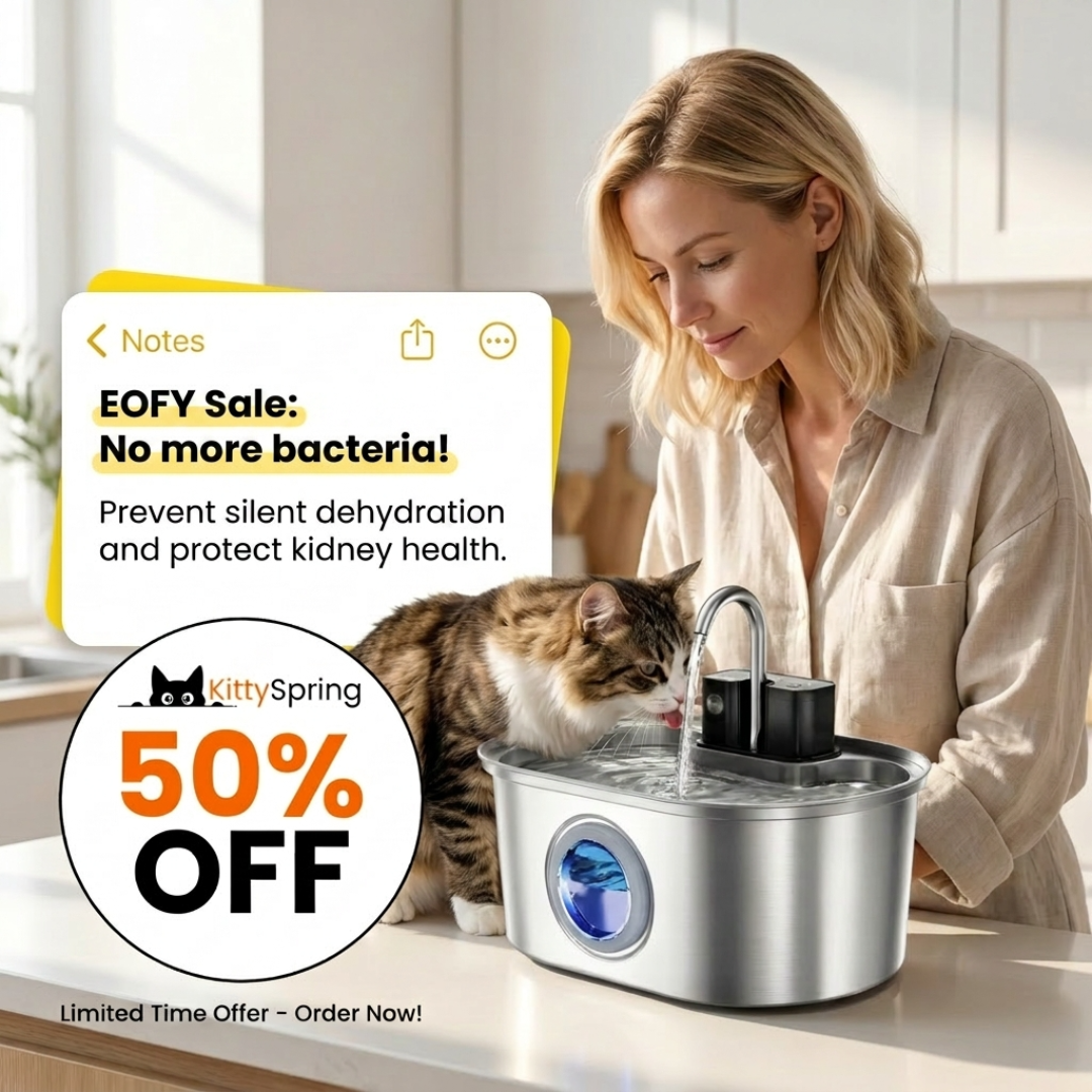 KittySpring Wireless Water Fountain: 3.2L