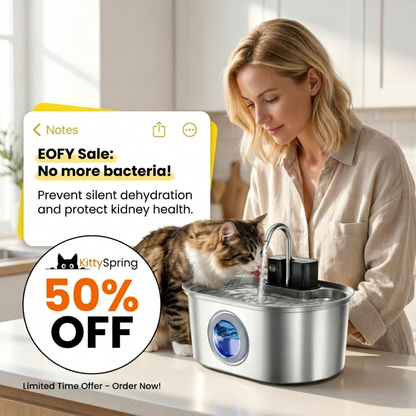 KittySpring Wireless Water Fountain: 3.2L
