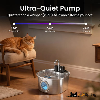 KittySpring Wireless Water Fountain: 3.2L