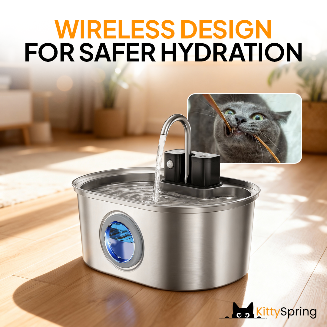 KittySpring Wireless Fountain: 3.2L