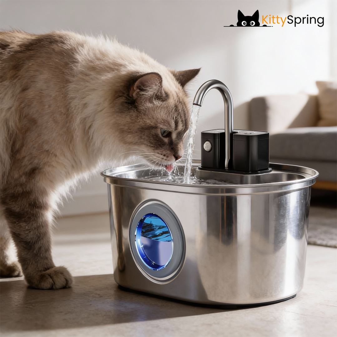 KittySpring Wireless Fountain: 3.2L