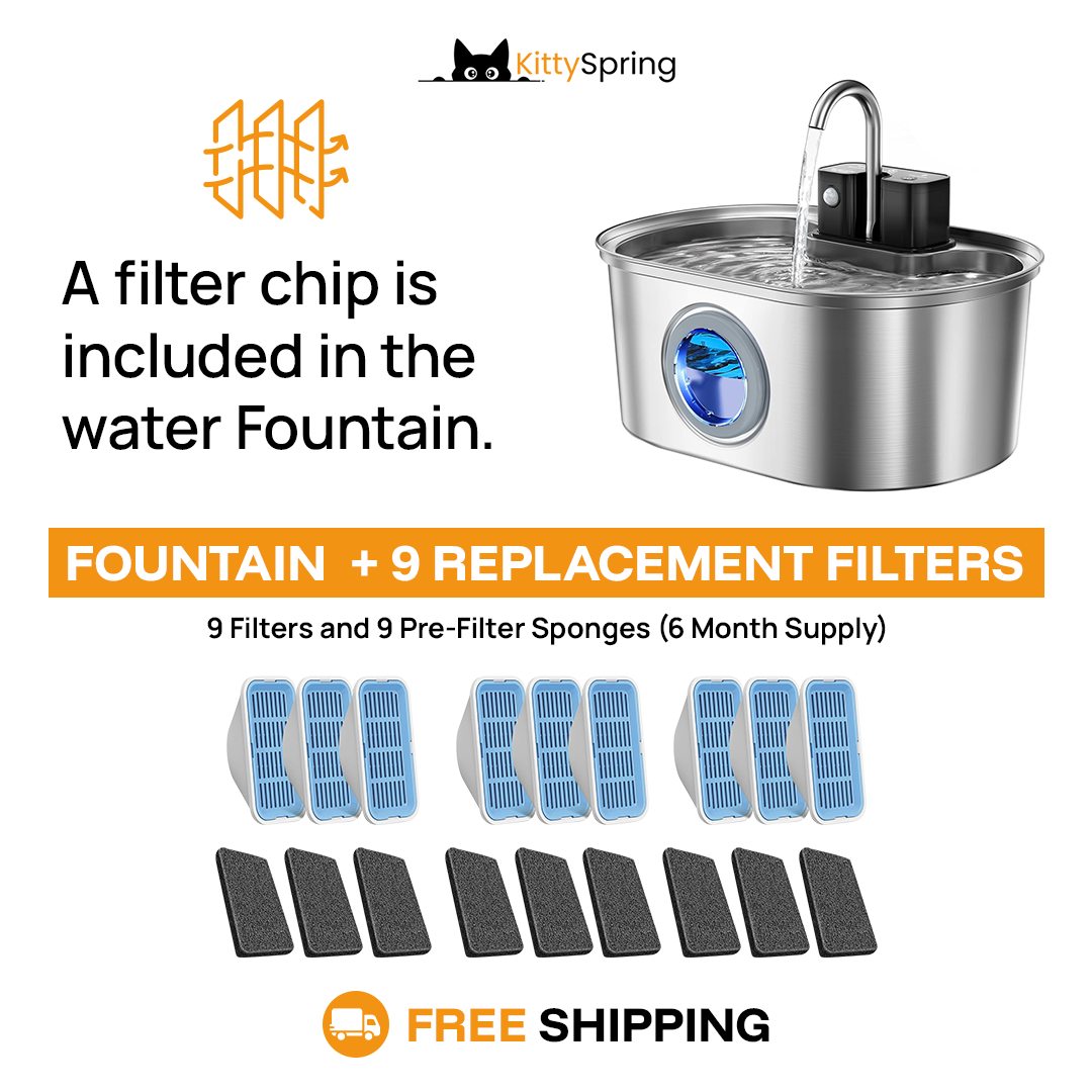 KittySpring Wireless Water Fountain: 3.2L