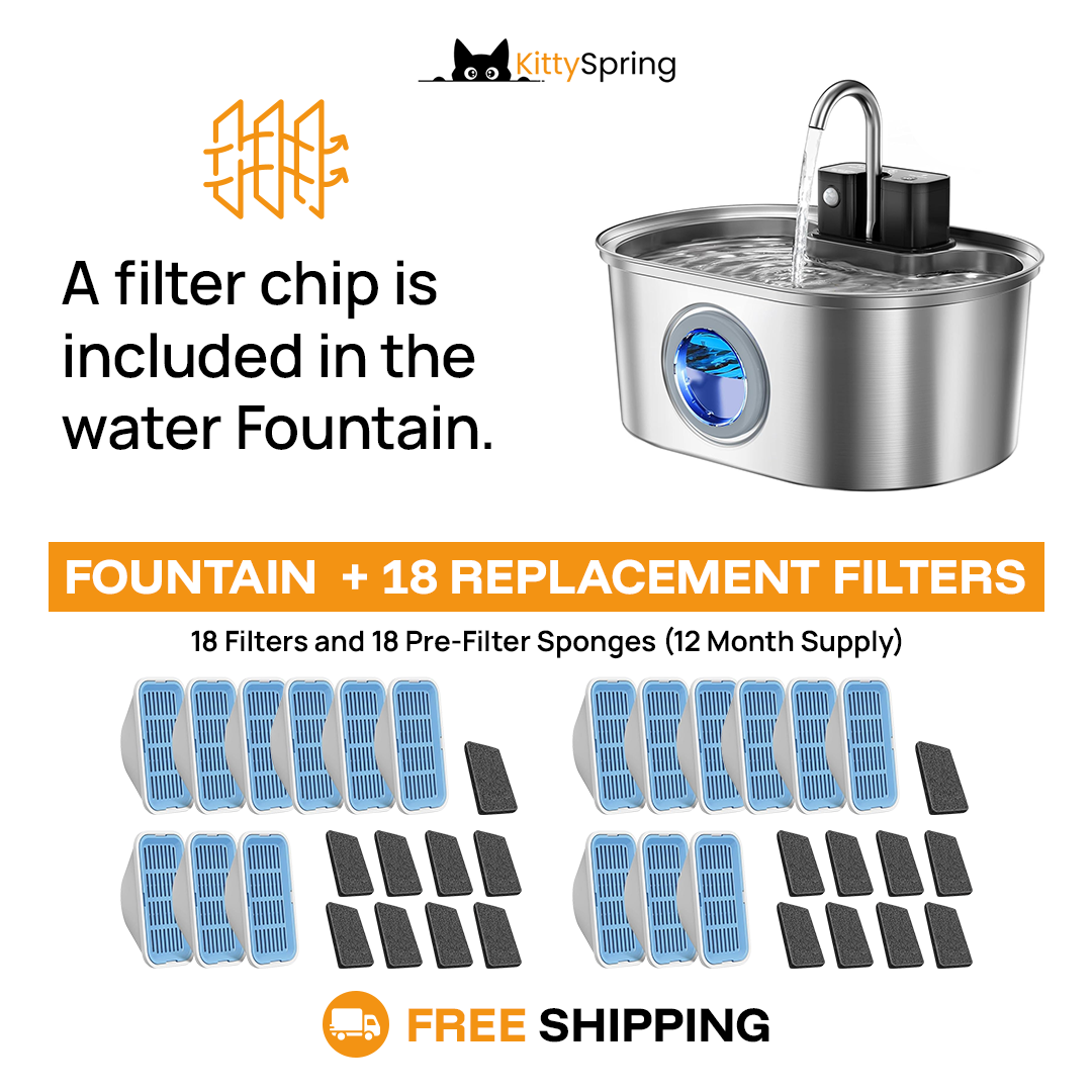 KittySpring Wireless Water Fountain: 3.2L