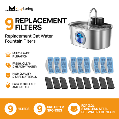 KittySpring Wireless Water Fountain: 3.2L