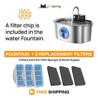 KittySpring Wireless Water Fountain: 3.2L